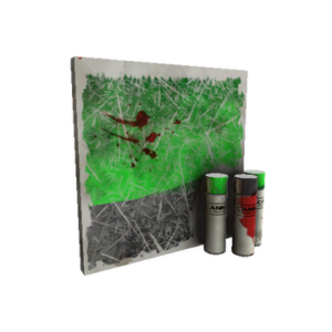 Strange Unusual Health and Hell (Green) War Paint (Battle Scarred)