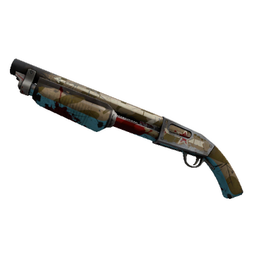 Strange Professional Killstreak Red Bear Shotgun (Battle Scarred)