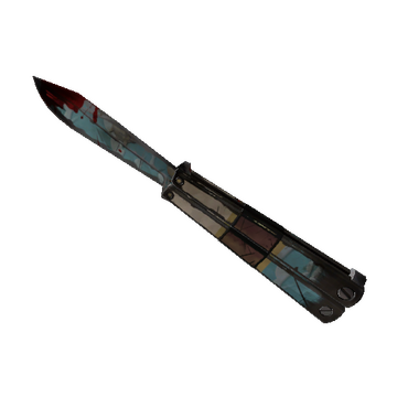 Unusual Blue Mew Knife (Battle Scarred)