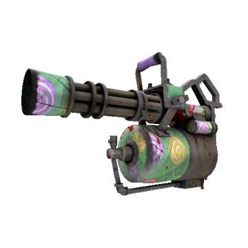 Unusual Brain Candy Minigun (Battle Scarred)