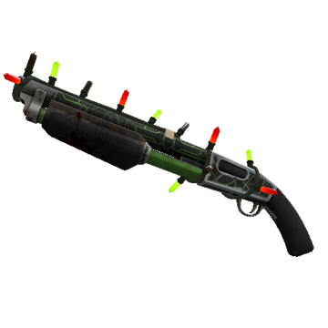 Unusual Festivized Alien Tech Shotgun (Well-Worn)
