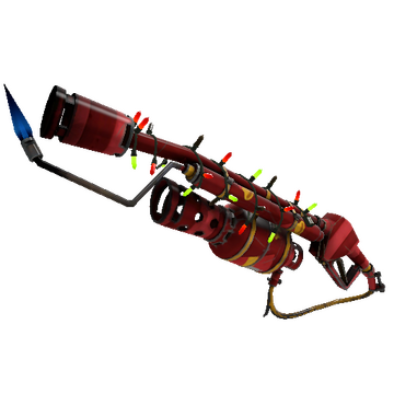 Unusual Festivized Gift Wrapped Flame Thrower (Field-Tested)
