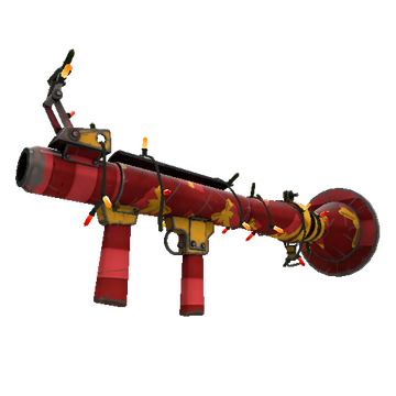 Unusual Festivized Gift Wrapped Rocket Launcher (Well-Worn)