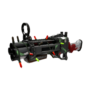 Unusual Festivized Killstreak Death Deluxe Iron Bomber (Well-Worn)