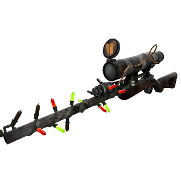 Unusual Festivized Killstreak Night Owl Sniper Rifle (Battle Scarred)