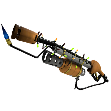 Unusual Festivized Killstreak Turbine Torcher Flame Thrower (Factory New)