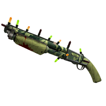 Unusual Festivized Professional Killstreak Backwoods Boomstick Shotgun (Well-Worn)