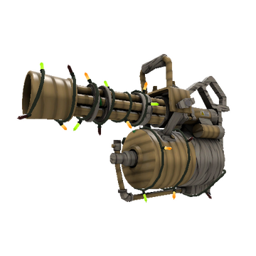 Unusual Festivized Professional Killstreak Bamboo Brushed Minigun (Factory New)