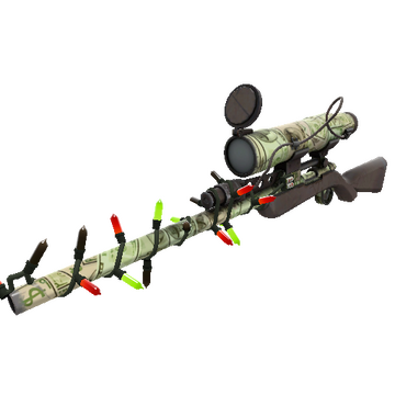 Unusual Festivized Professional Killstreak Bank Rolled Sniper Rifle (Field-Tested)