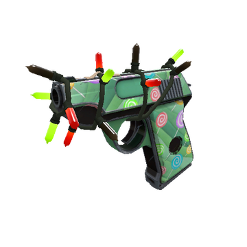 Unusual Festivized Professional Killstreak Brain Candy Pistol (Minimal Wear)