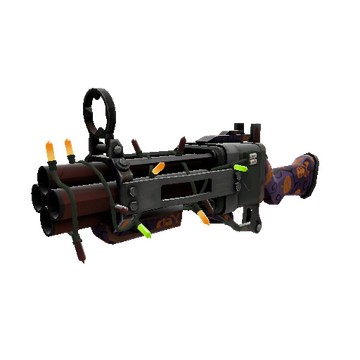 Unusual Festivized Professional Killstreak Spirit of Halloween Iron Bomber (Field-Tested)