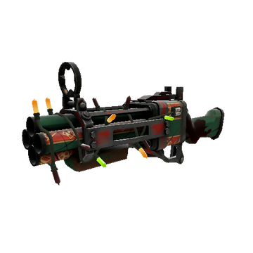 Unusual Festivized Sleighin' Style Iron Bomber (Well-Worn)