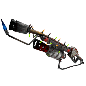 Unusual Festivized Snow Globalization Flame Thrower (Battle Scarred)