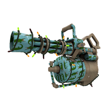 Unusual Festivized Specialized Killstreak Croc Dusted Minigun (Factory New)