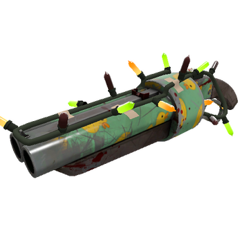 Unusual Festivized Specialized Killstreak Quack Canvassed Scattergun (Battle Scarred)