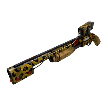 Unusual Professional Killstreak Leopard Printed Rescue Ranger (Battle Scarred)