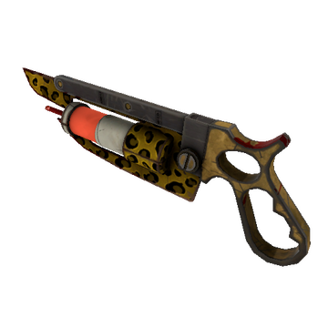 Unusual Professional Killstreak Leopard Printed Ubersaw (Well-Worn)