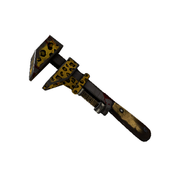 Unusual Professional Killstreak Leopard Printed Wrench (Battle Scarred)