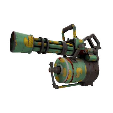 Unusual Quack Canvassed Minigun (Battle Scarred)