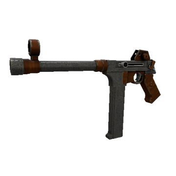 Unusual Specialized Killstreak Damascus and Mahogany SMG (Minimal Wear)