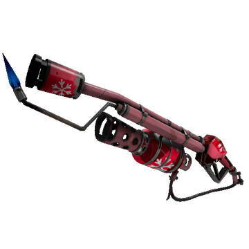 Unusual Specialized Killstreak Snowflake Swirled Flame Thrower (Well-Worn)